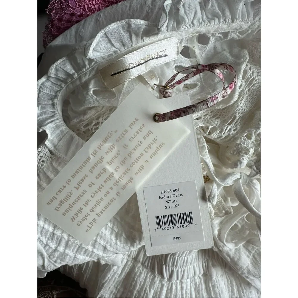 LoveShackFancy White Eyelet Lace Mini Dress - Picture 10 of 10